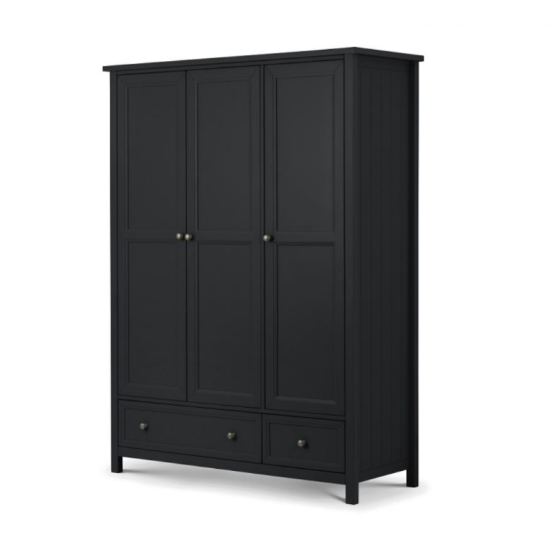 Marley 3 Door Wardrobe Anthracite