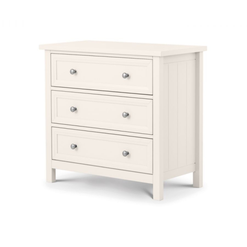 Marley 3 Drawer Chest Surf White