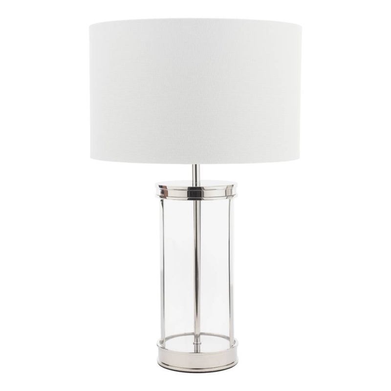 Laura Ashley Harrington Small Table Lamp Polished Nickel