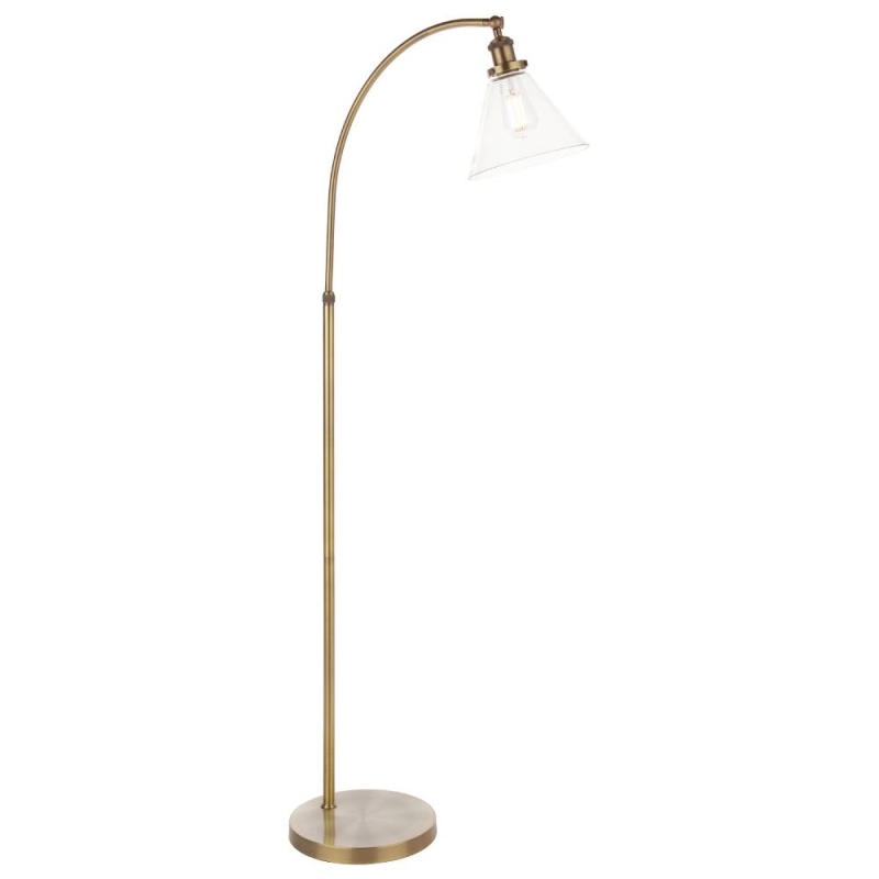 Laura Ashley Isaac Floor Lamp Antique Brass