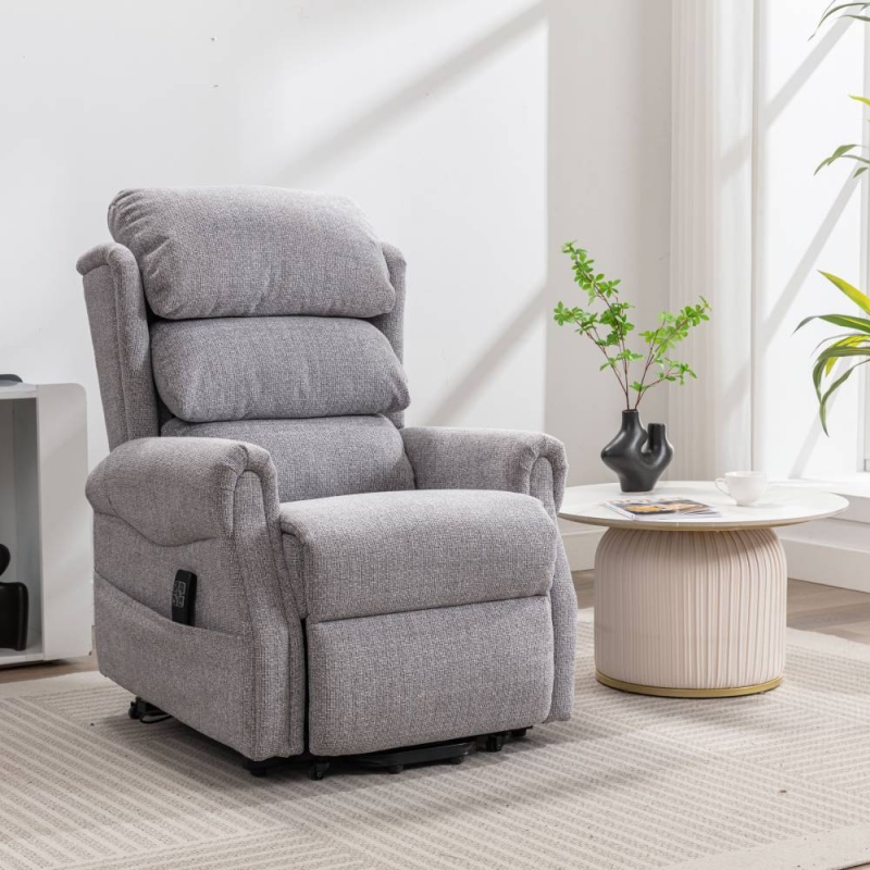 Louie Standard Dual Motor Riser Recliner Chacha Dove