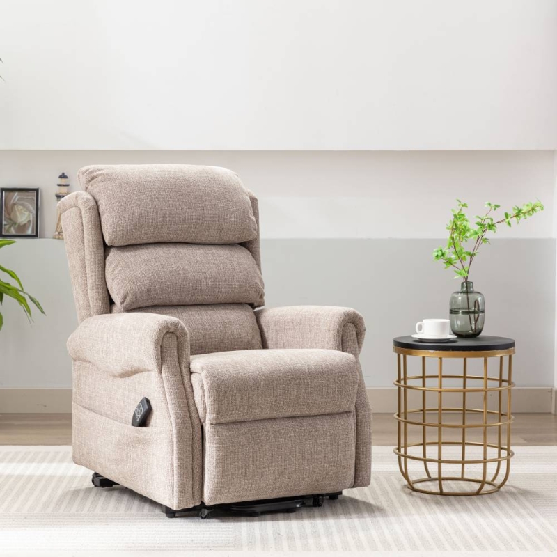 Louie Dual Motor Riser Recliner Chacha Oat