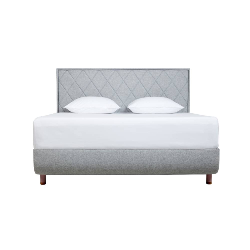 Tempu  Arc Ottoman Bed Frame With Quilted Headboard