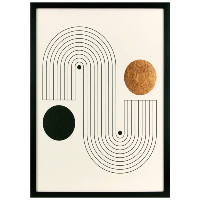 Copper Shapes ll Framed Print