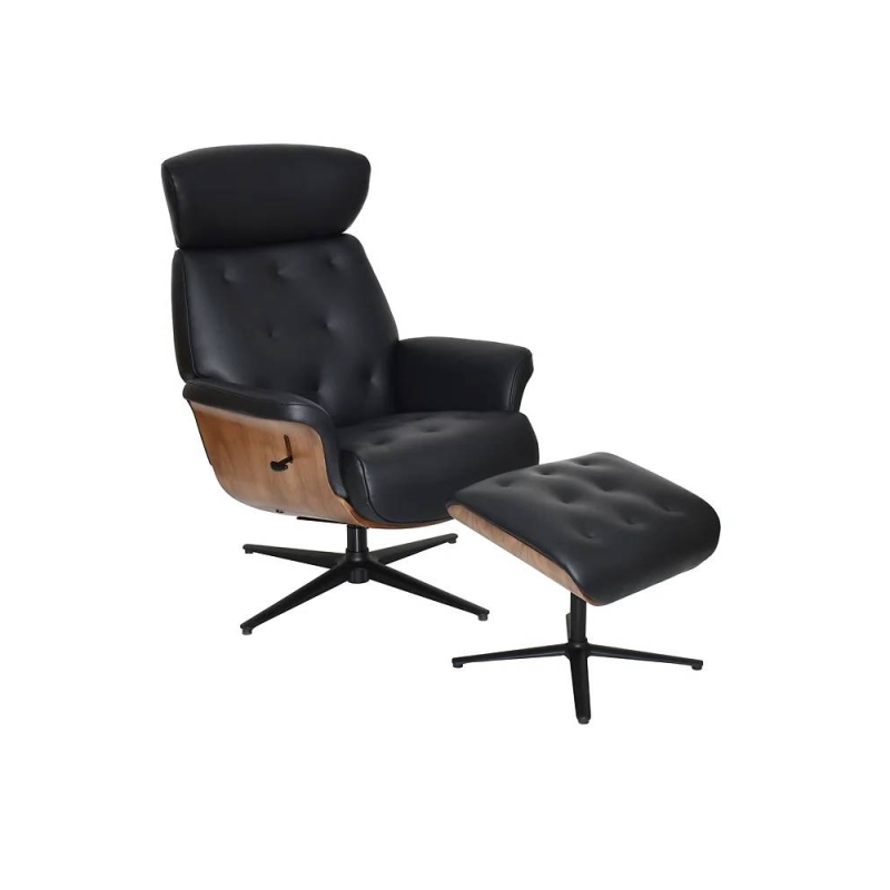 Norway Swivel Recliner Chair & Stool