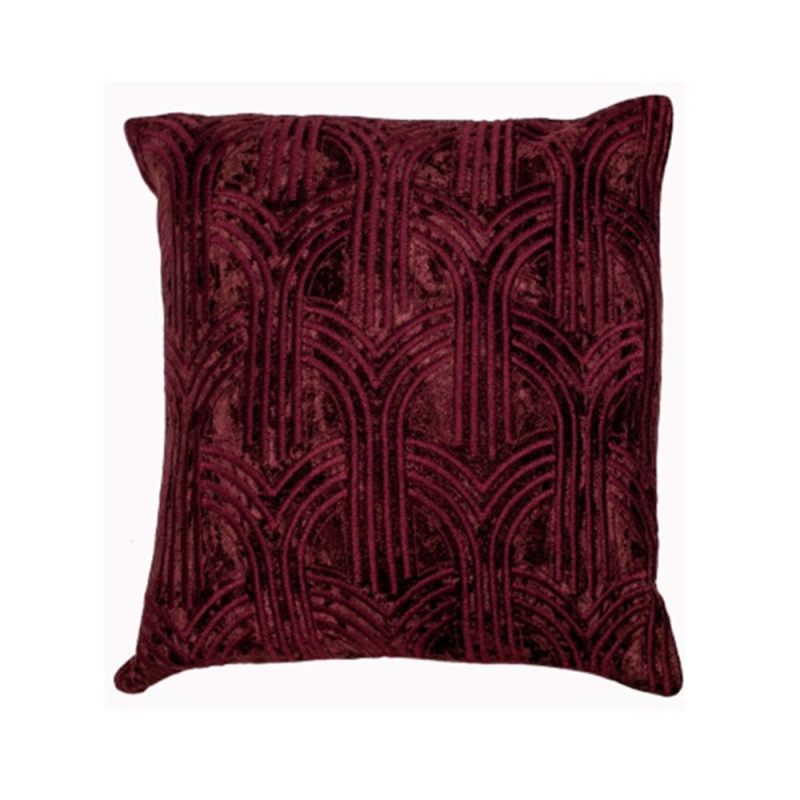 Lalique Cushion Aubergine