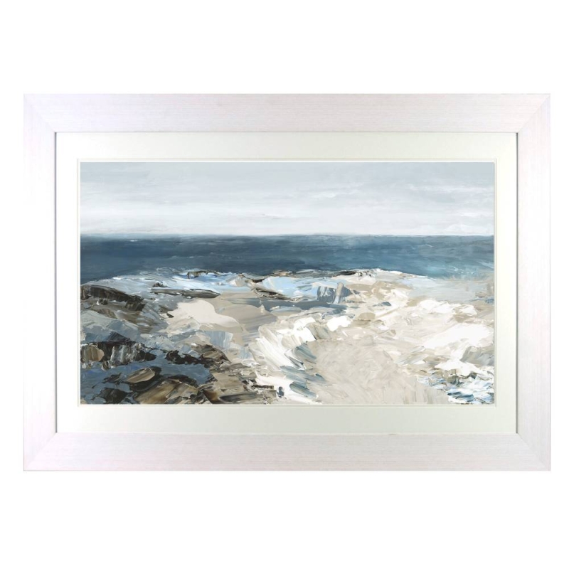 The Shore l Framed Print by Luna Mavis