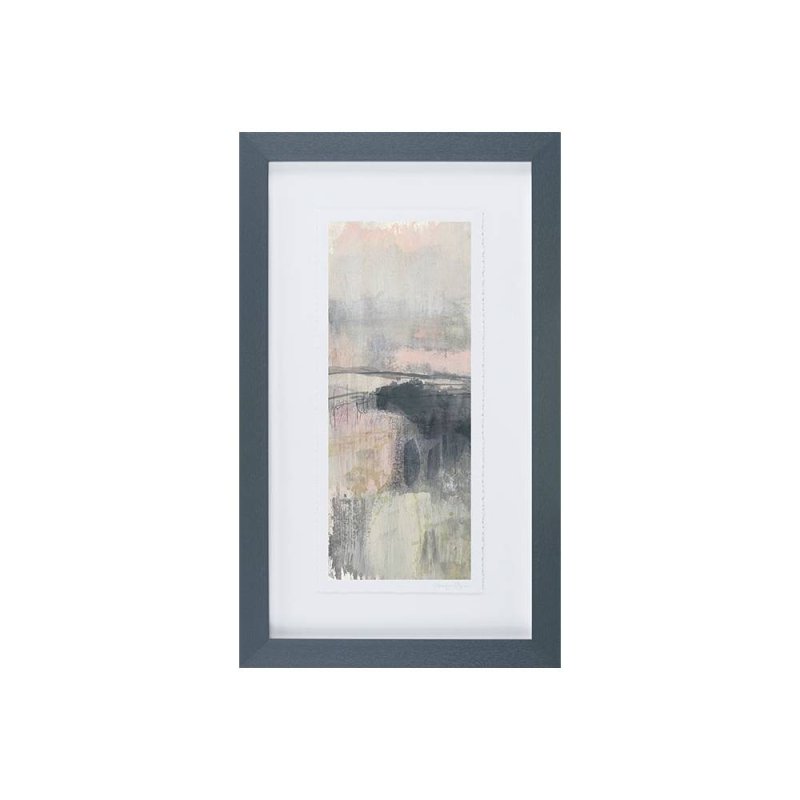 Blush Horizon Panel lll Framed Print by Jennifer Goldberge