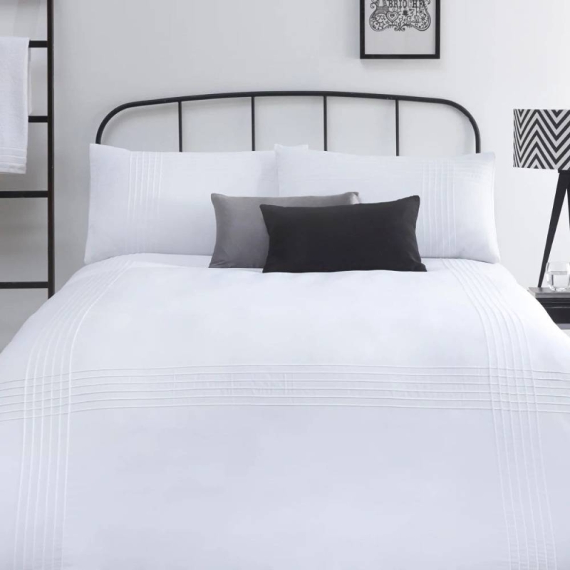 Serene Amalfi White Duvet Cover Set