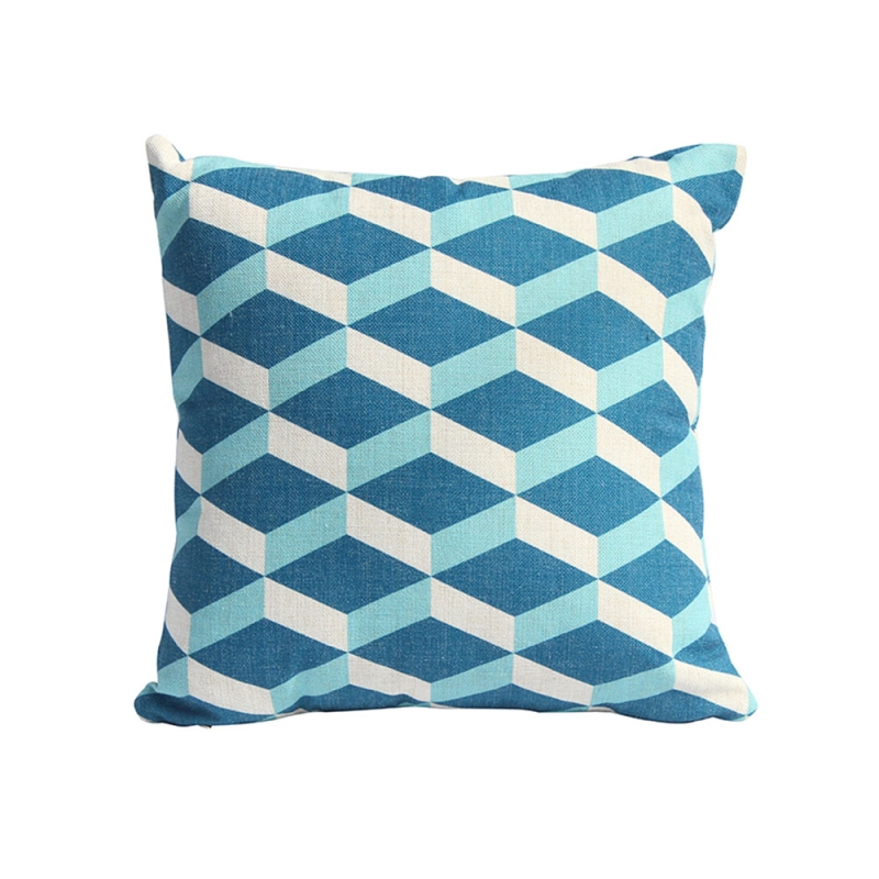 Scatter Cushion Turquoise Cubic