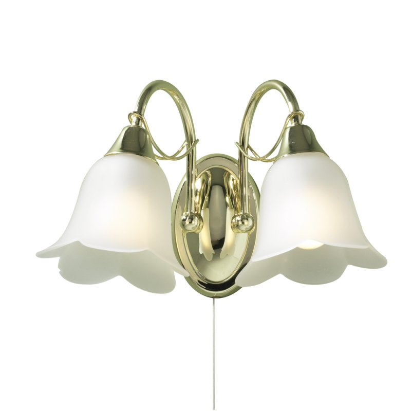 Dar Doublet Double Wall Light Antique Brass