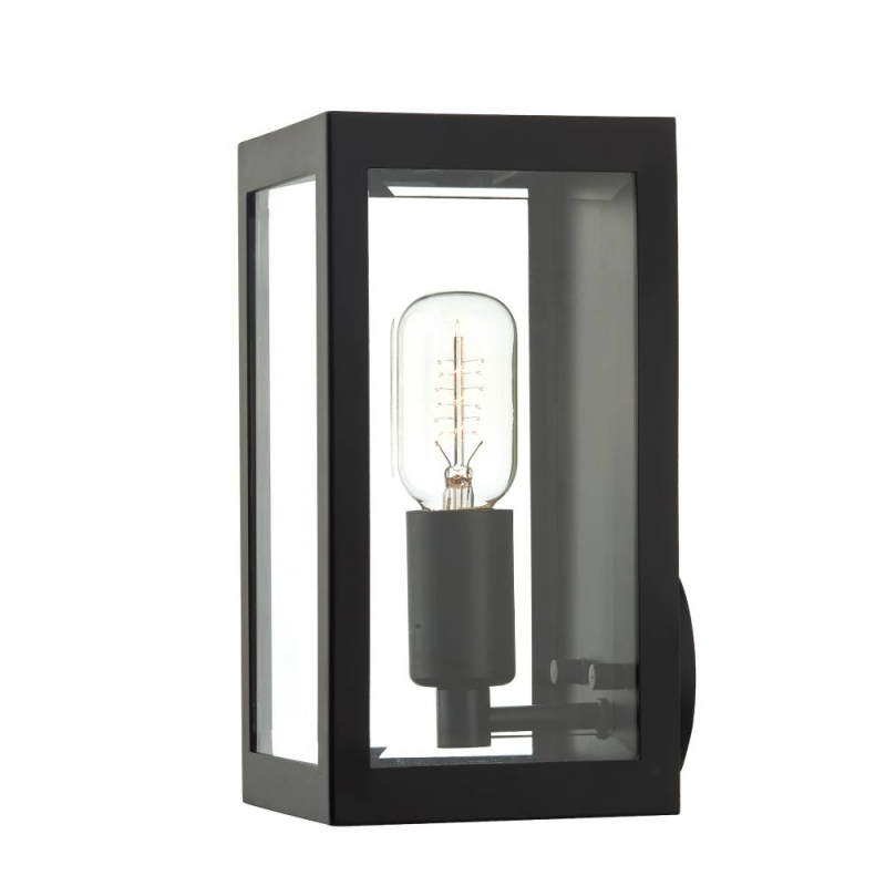 Era Outdoor Wall Light Black Glass IP44