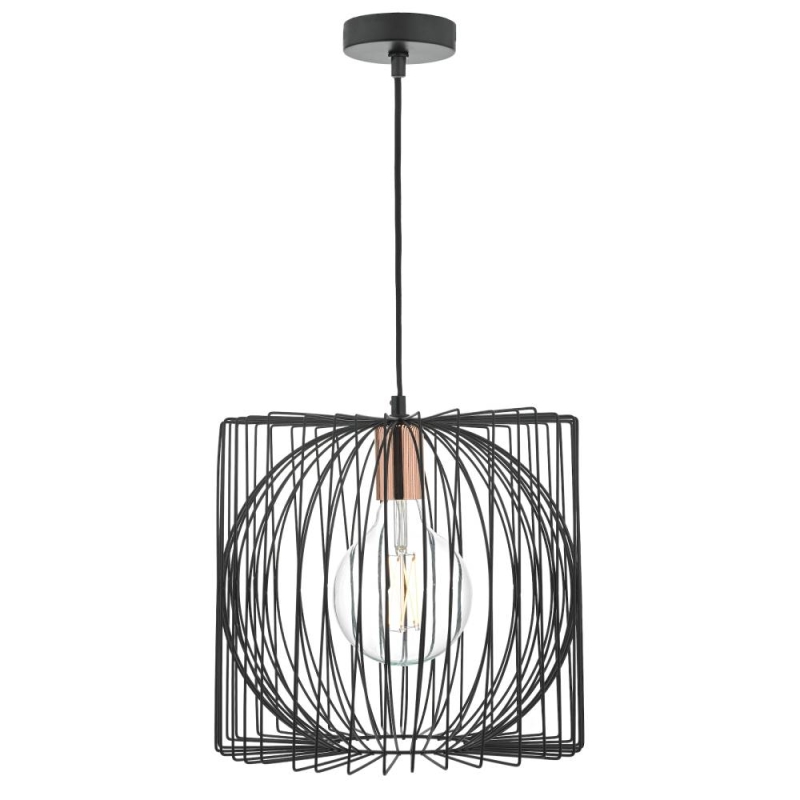 Taplow Pendant Black & Copper