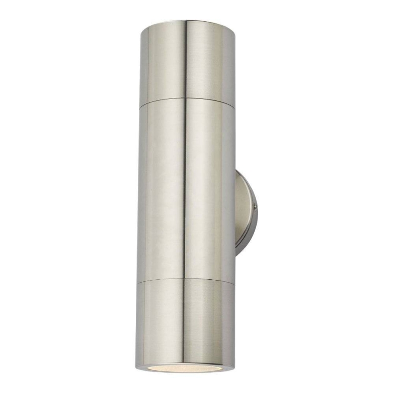 Dar Ortega 2lt Wall Light Aluminium