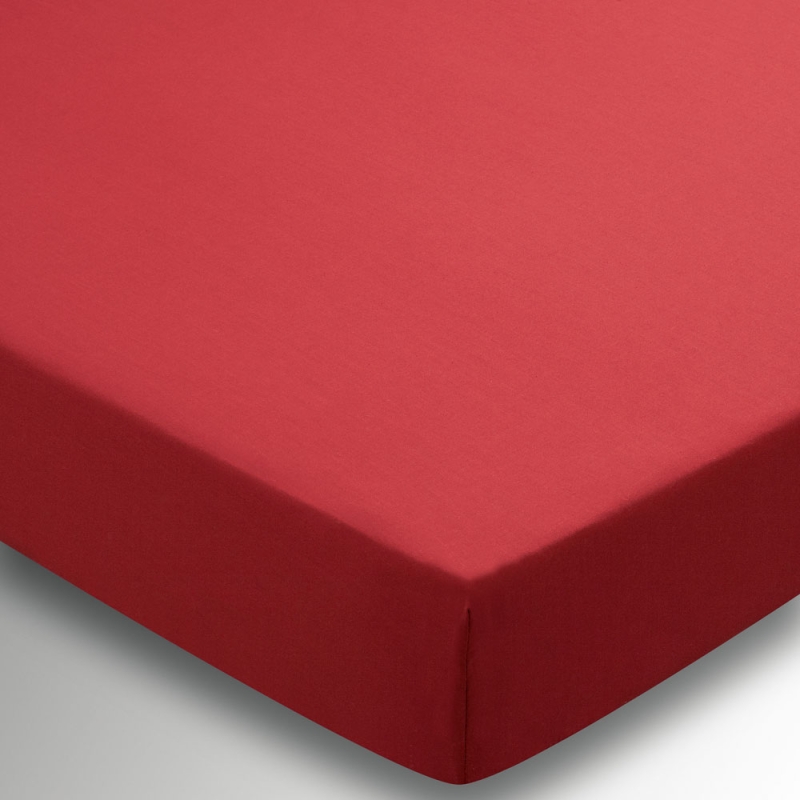 Helena Springfield Plain Dye Flat Sheet Red