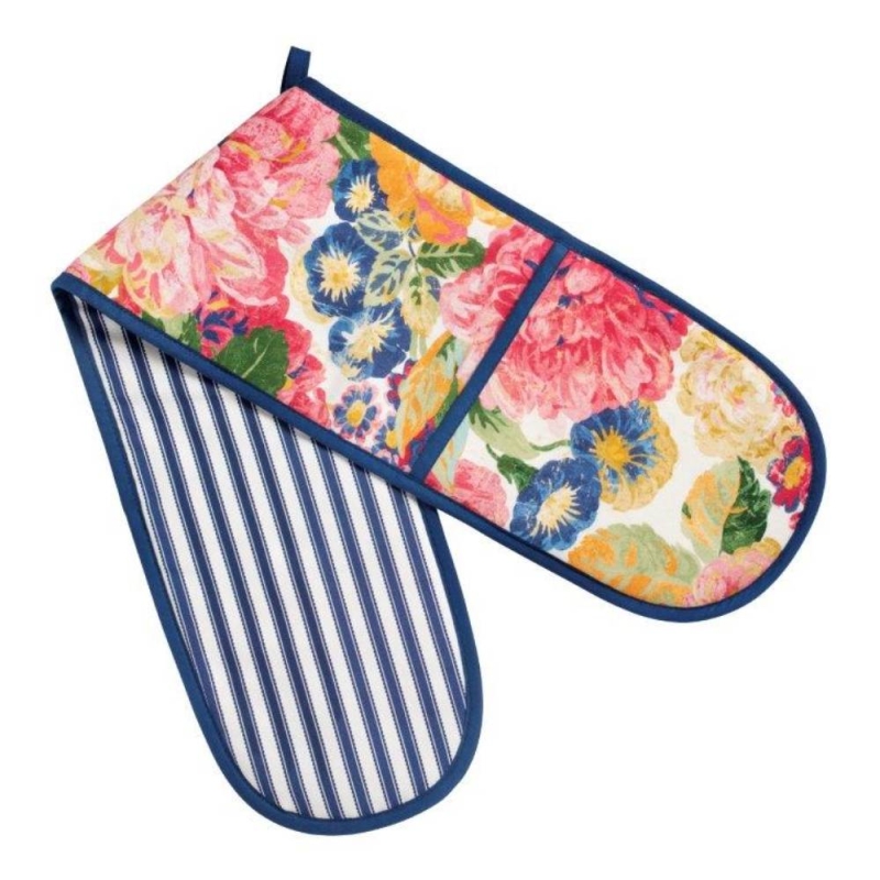 Sanderson Very Rose & Peony Double Oven Glove 