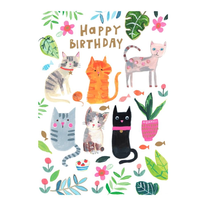 Party Cats - Birthday Card
