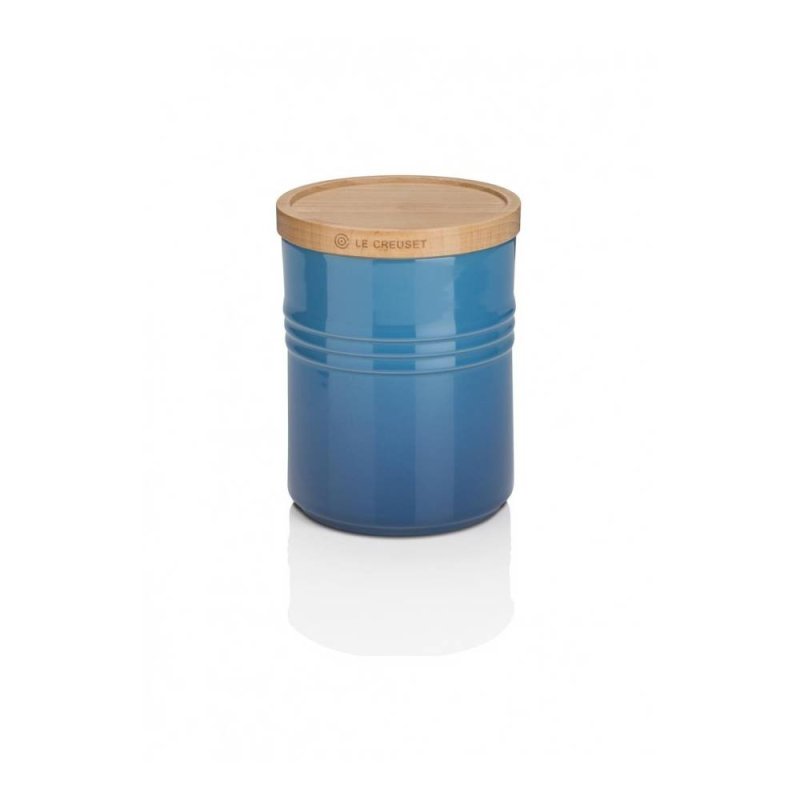 Le Creuset Medium Storage Jar With Wood Lid