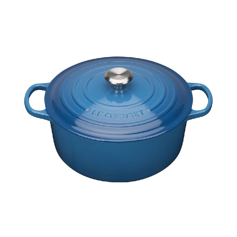 Le Creuset Round Casserole 24cm Marseille Blue