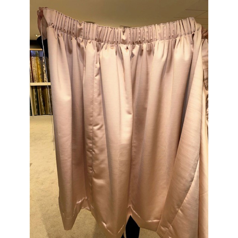 Pair of 3' Pencil Pleat Headed Curtains in Esther Blush (Ipswich)