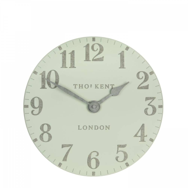 Thomas Kent Arabic 12" Mantel Clock Shy Pink