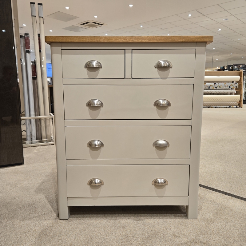 Rendham Truffle 2+3 Drawer Chest (Ipswich)