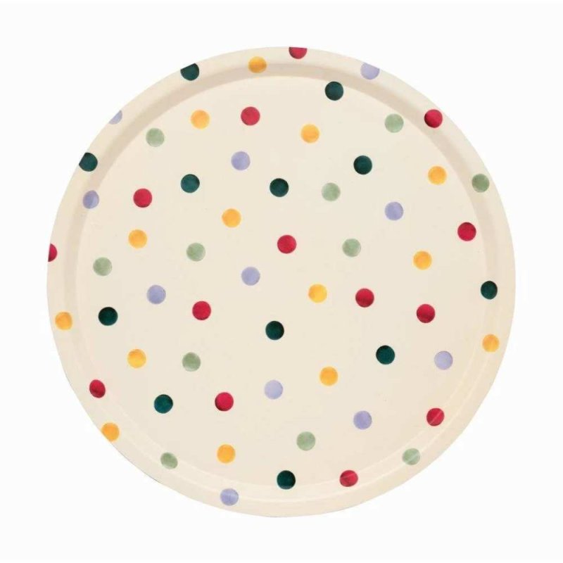 Emma Bridgewater Polka Dot Round Birch Tray