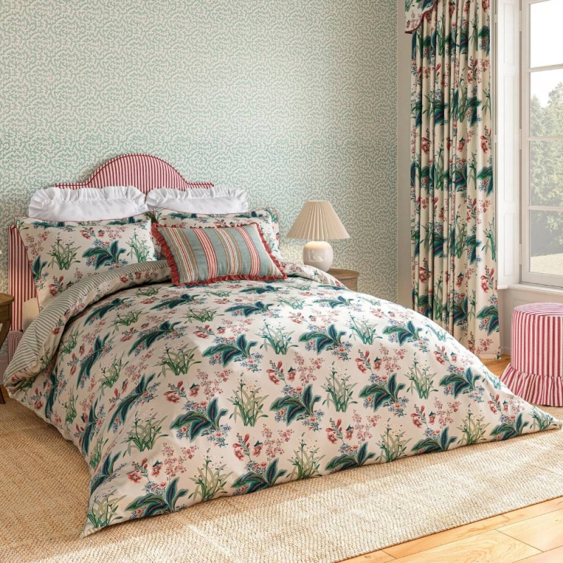 Enys Garden Cover Set Blush & Jade