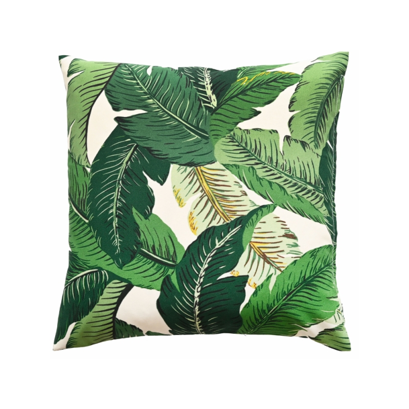 Inez 50cm Outdoor Cushion Green Leaves
