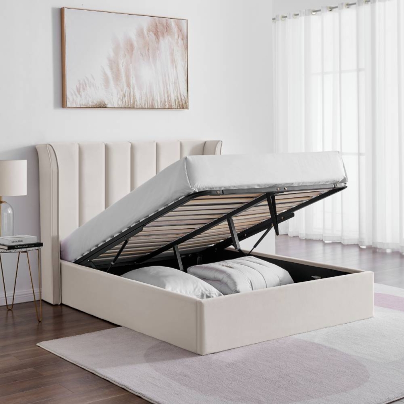 Phoenix Ottoman Bed Frame Natural 
