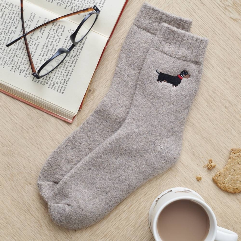 Dog Walker Socks Dachshund