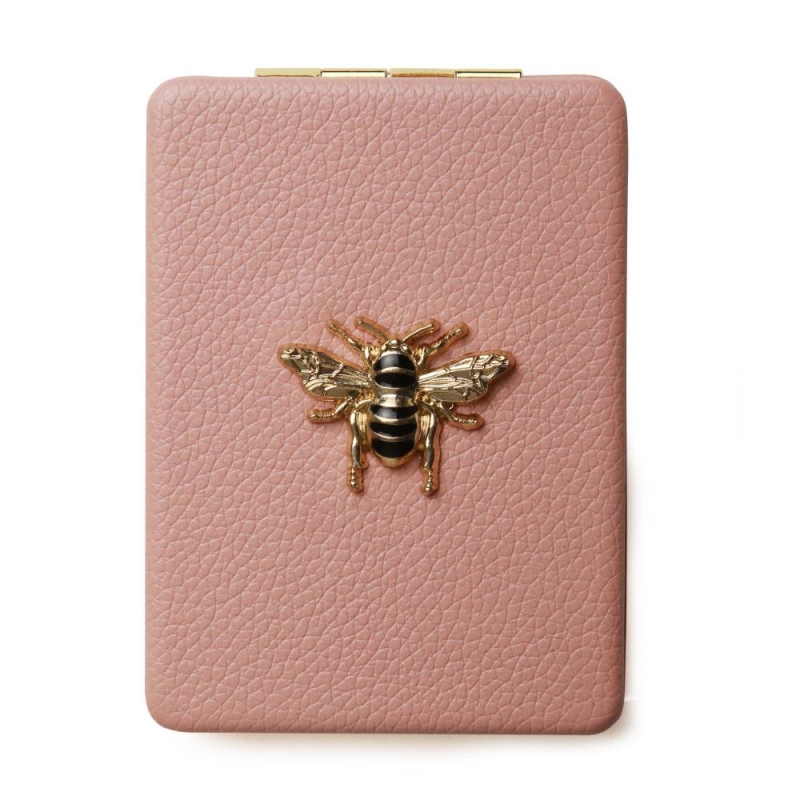 Alice Wheeler Pink Oblong Compact Mirror