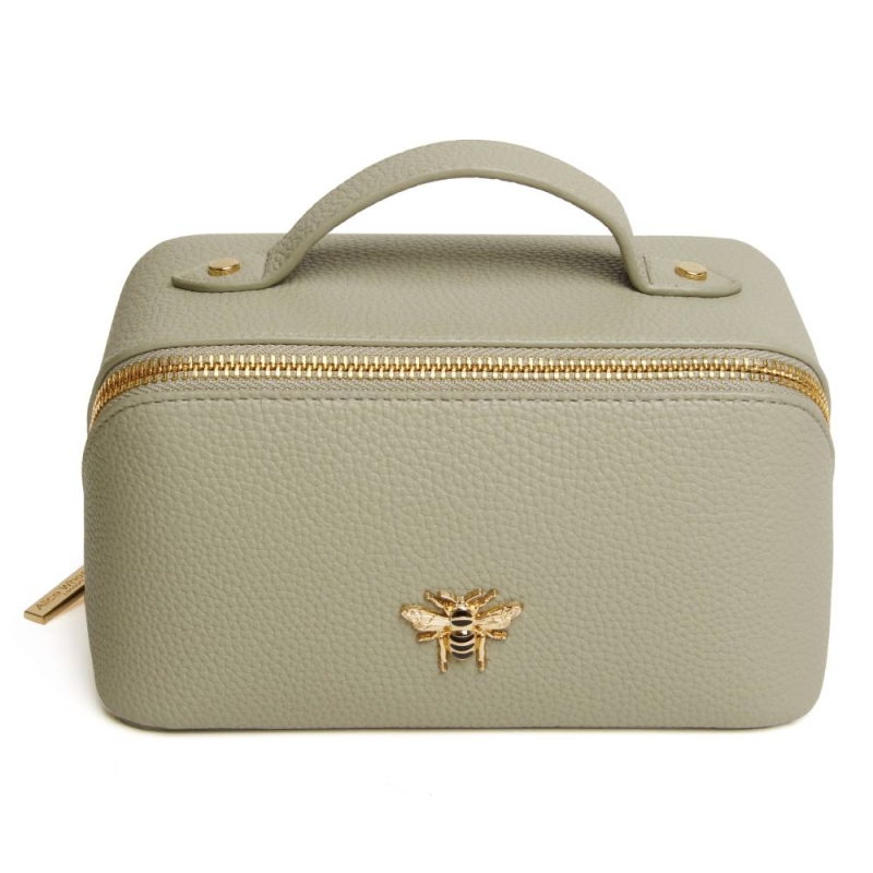 Alice Wheeler London Pistachio Mini Train Case