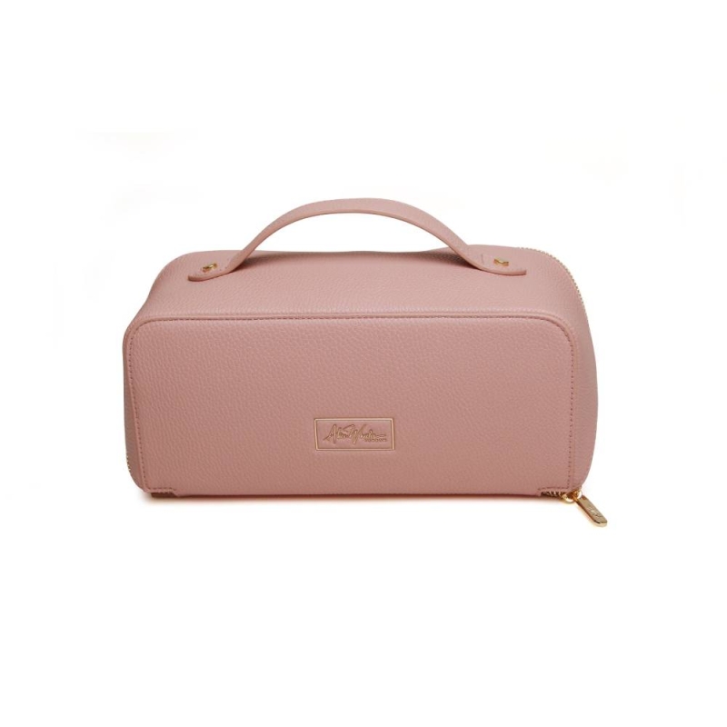 Alice Wheeler London Pink Mini Train Case