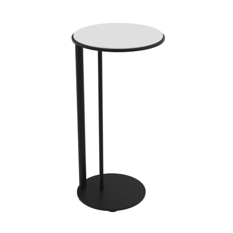 Alta End Table Lacquered Steel White