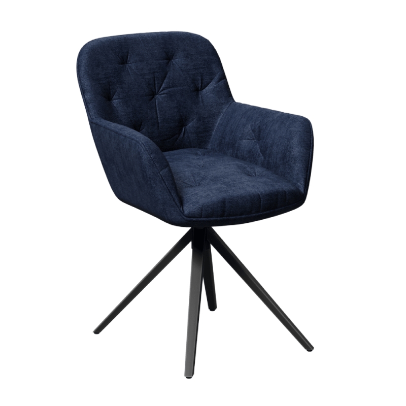 Charleston Dining Chair Dark Blue
