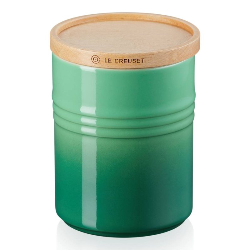 Le Creuset Medium Storage Jar Bamboo With Wood