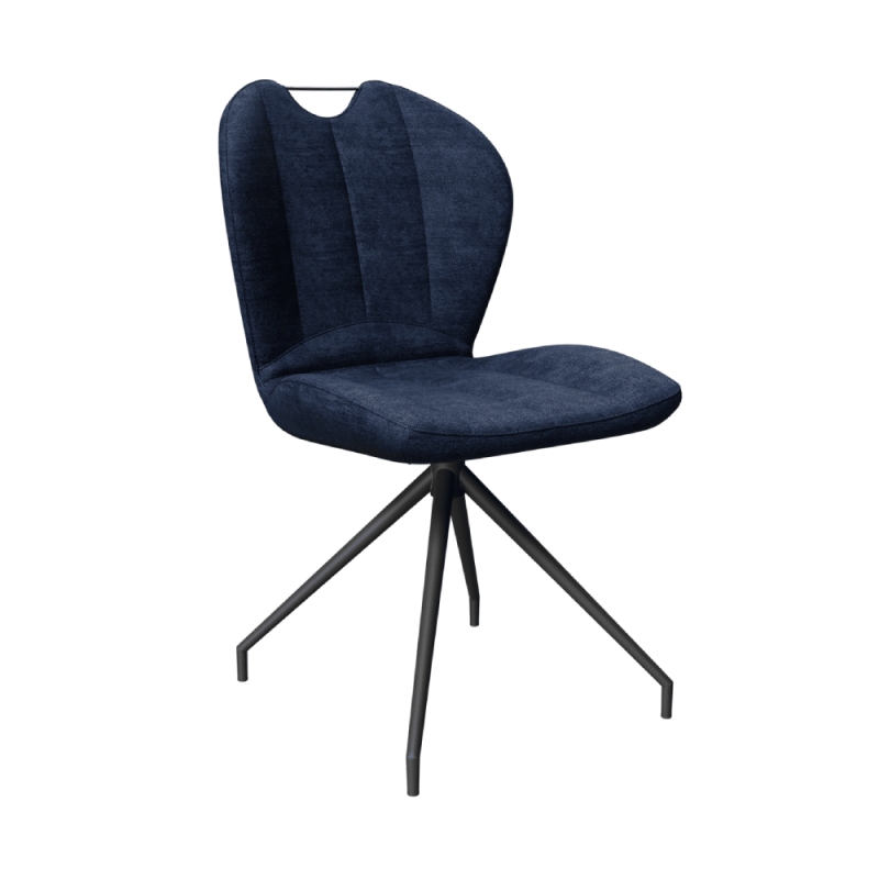 New York Swivel Chair Dark Blue
