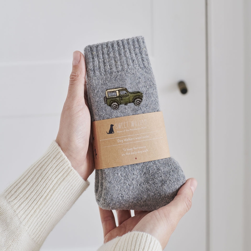 Dog Walker Socks Land Rover