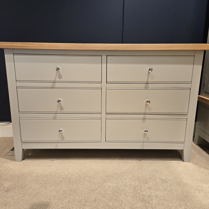 Elveden Grey 6 Drawer Chest (Ipswich)