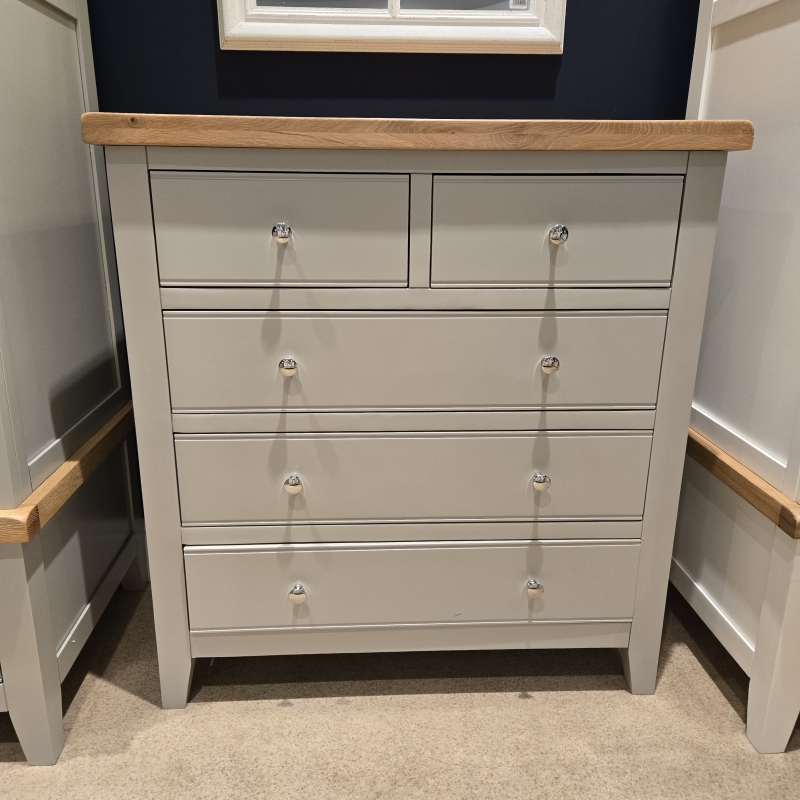 Elveden Grey 3+2 Drawer Chest (Ipswich)