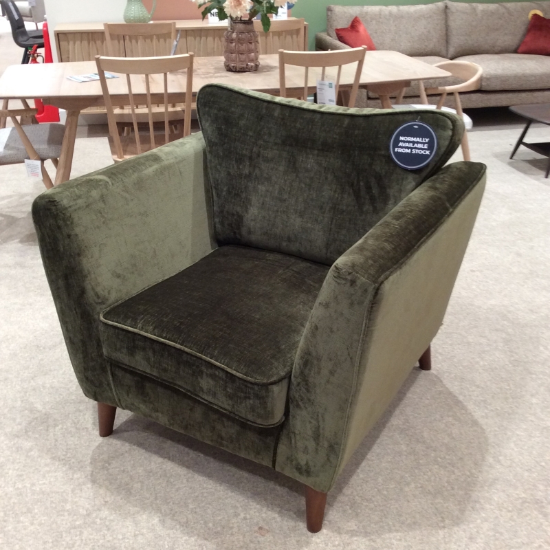 Kessie Armchair In Olive (Bury St Edmunds)