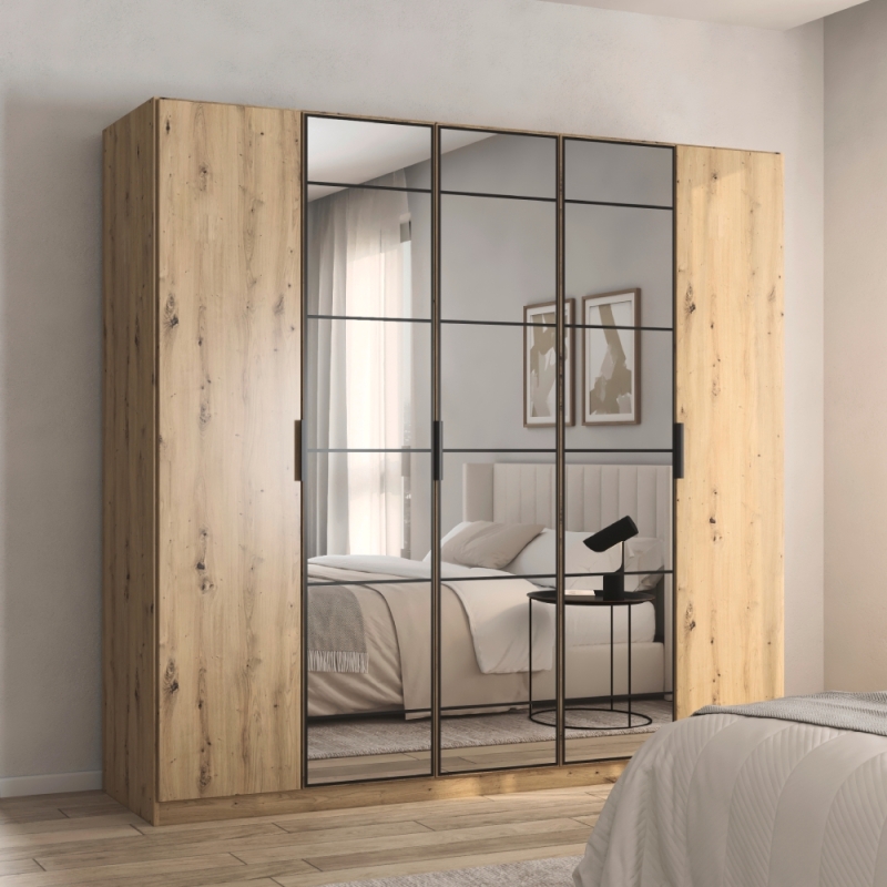 Ashfield 5 Door 3 Mirror Oak Lifestyle