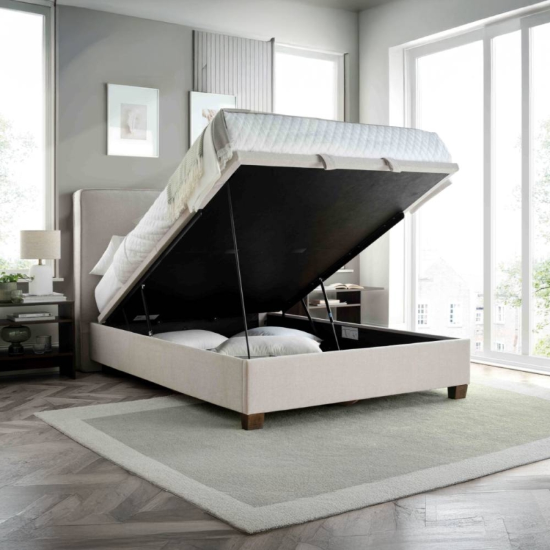 Newbury Ottoman Bed Frame Muskat Clay 