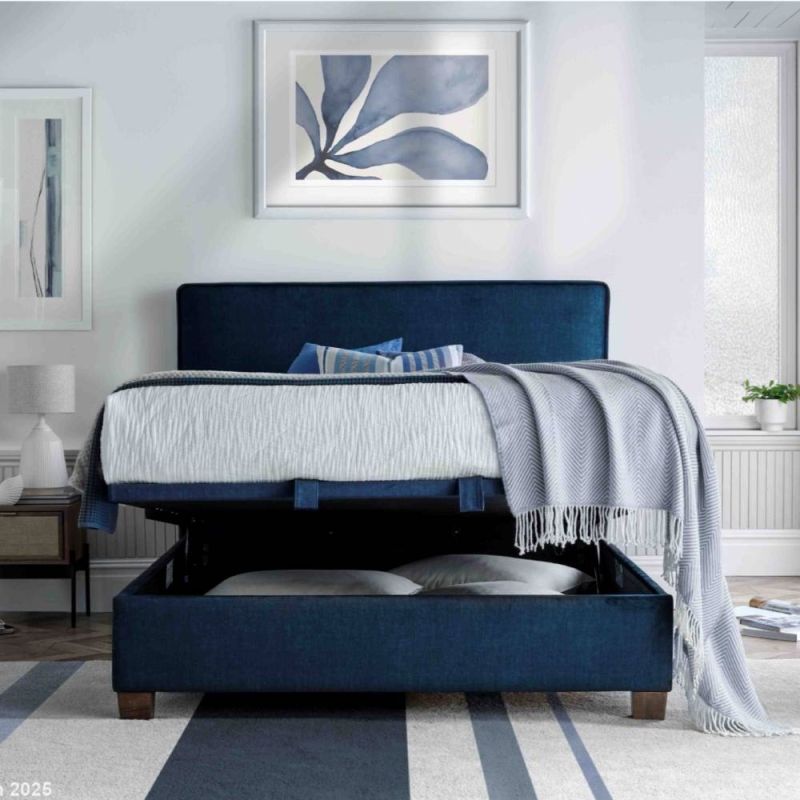 Newbury Ottoman Bed Frame Vogue Blue 