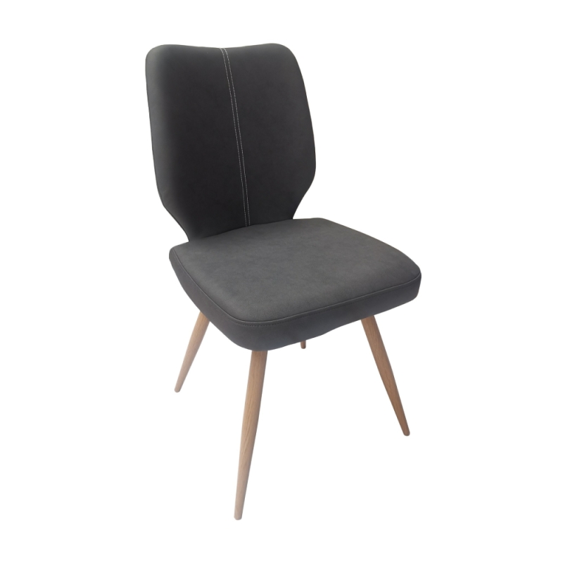 Positano Upholstered Chair Dark Grey