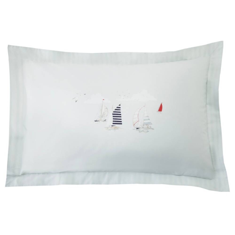 Coastal Boats Pillowcase Pair