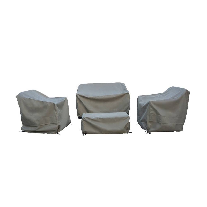 LUCCA LUXURY 2 SEAT SOFA, CHAIRS & COFFEE TABLE SET COVERS