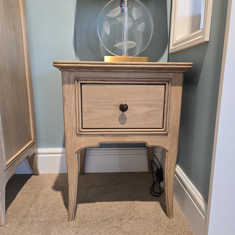 Toulon 1 Drawer Bedside (Ipswich)