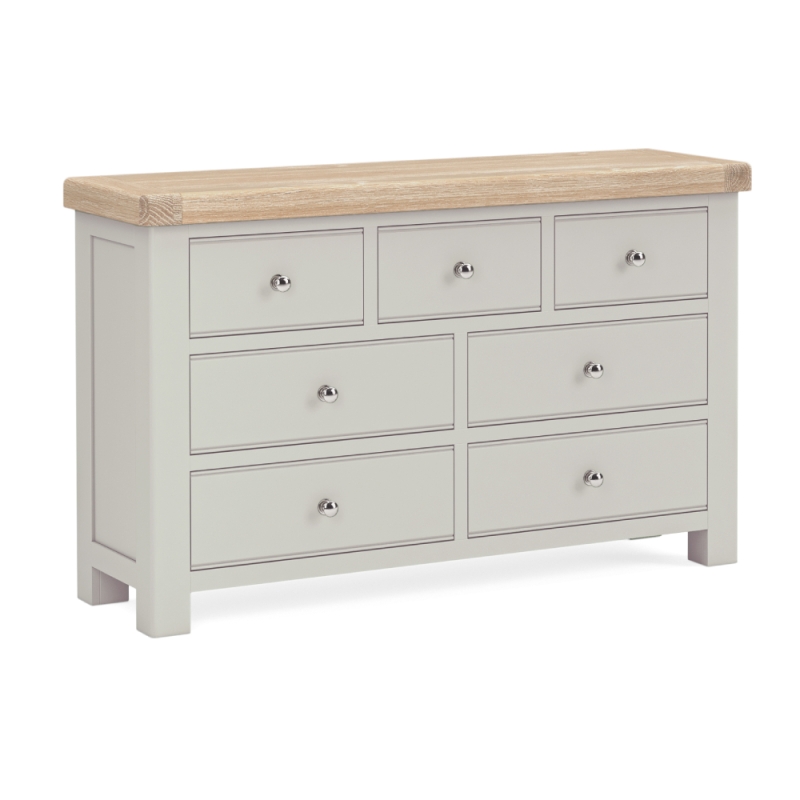 Saunton 3+4 Drawer Chest Grey